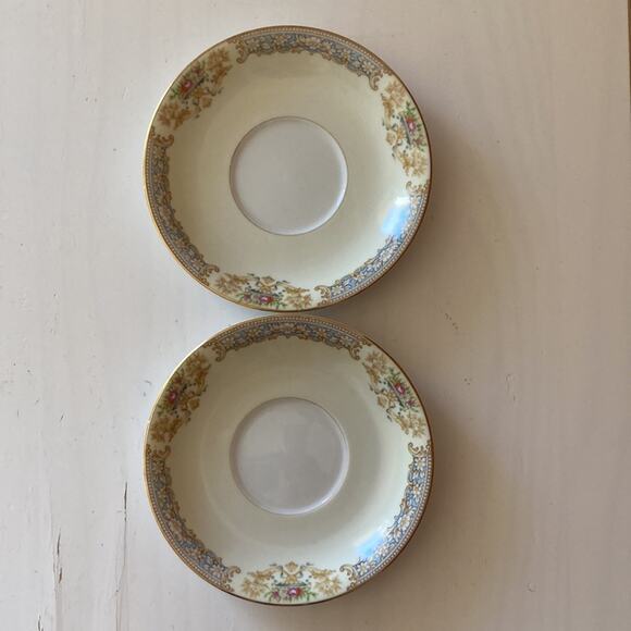 Vintage Noritake Pattern RO2 Saucers, Set of 2 - Picture 2 of 8